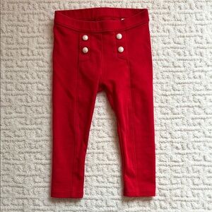 Janie and Jack Red Leggings